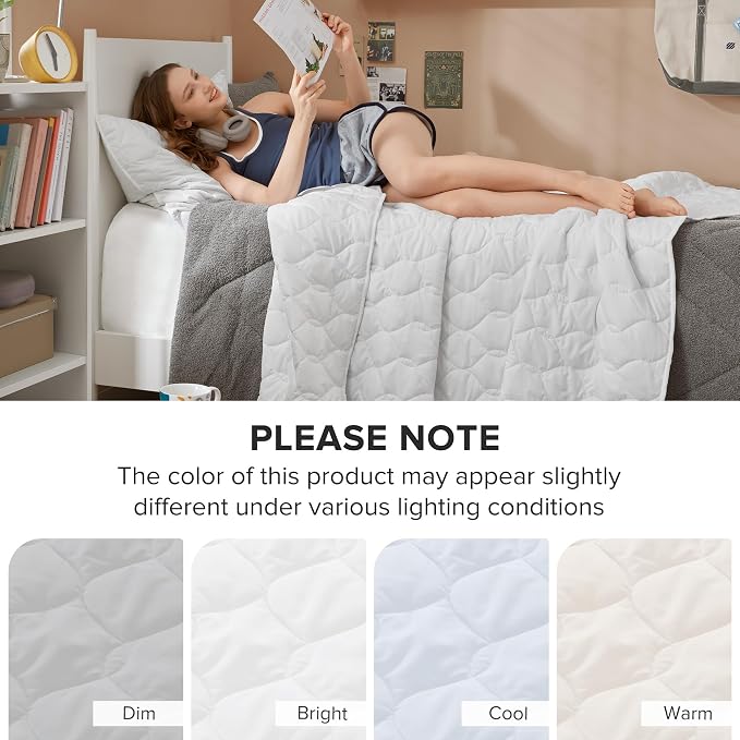 Comfort Spaces Twin Quilt Set Modern Reversible Ogee Coverlet Twin Bedding Set - Image 8