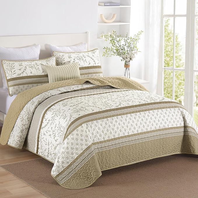 DJY Striped Quilt Set Queen Size by HOME