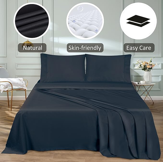 Flat Sheet Only Queen Size, 400 TC 100% Egyptian Cotton Flat Sheet - Image 6