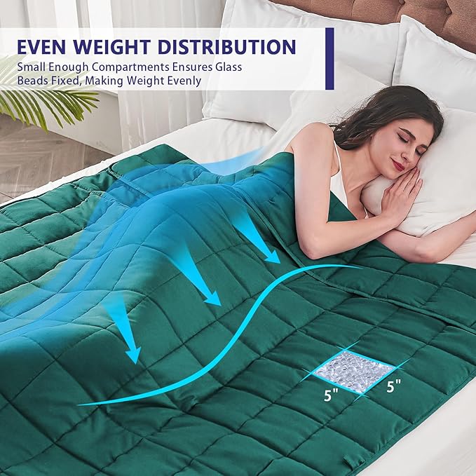 King Size Weighted Blanket for Adults Cooling Heavy Blanket for Sleeping - Image 7