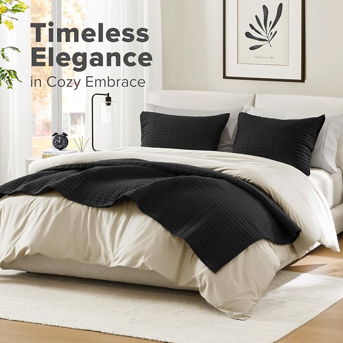 Comfort Spaces Kienna Quilt Set- Double Sided Stitching Design Summer Blanket - Image 2