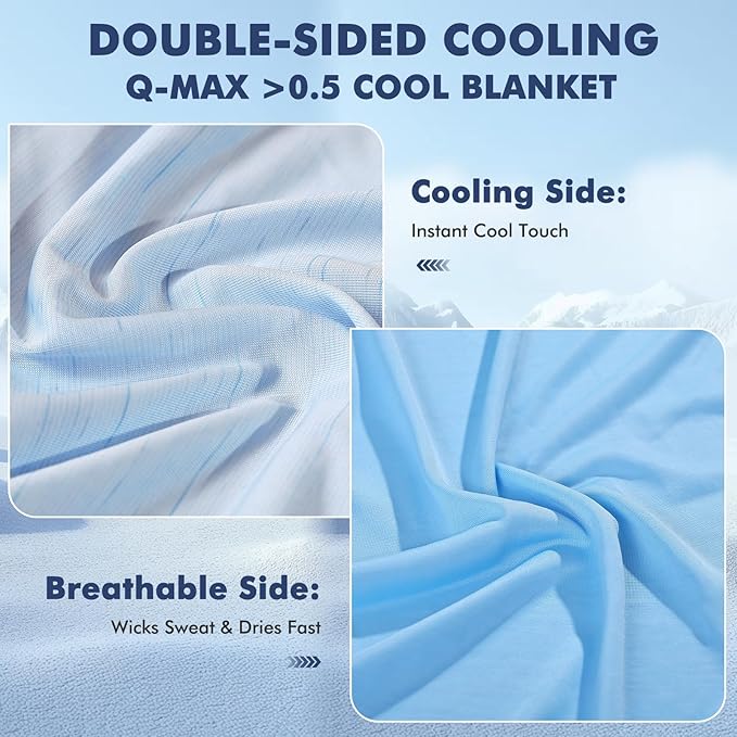 Elegear Cooling Blanket for Hot Sleepers, Double-Sided Arc-Chill® 3.0 Cooling - Image 3