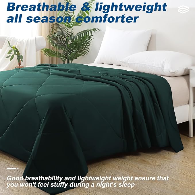 Cooling Comforter Twin Size, Double-Sided Cold Tech Quilted Bed Comforters - Image 7