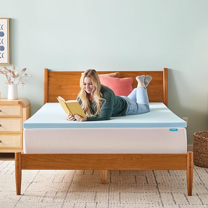 Linenspa Memory Foam Mattress Topper, Queen Size - Image 7