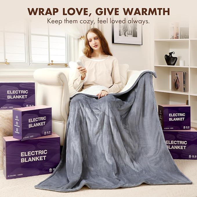 Electric Heated Blanket Twin 62" x 84" - Image 8