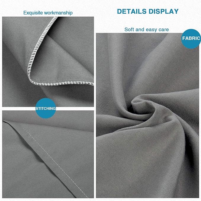 FLXXIE Pillow Cases Queen, Soft Microfiber Pillow Covers - Image 2