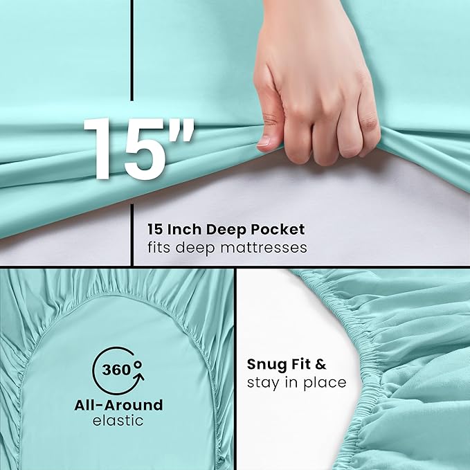 Utopia Bedding King Fitted Sheet - Image 3