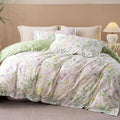 OAITE Duvet Cover Set Queen Size Floral Pattern Ultra Soft 100% Cotton Duvet by OAITE