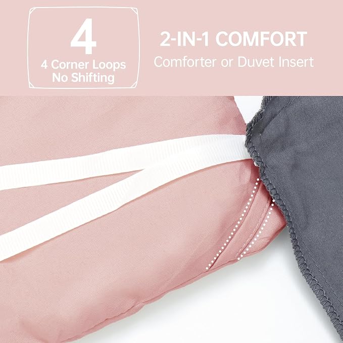 MUXHOMO Twin/Twin XL Comforter Set, All Season Ultra Soft Down Alternative - Image 6