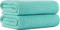 MICROFI New Microfiber Waffle Bath Towels, 2 Pieces, Fast Drying, Lint Free 430 by Unknown
