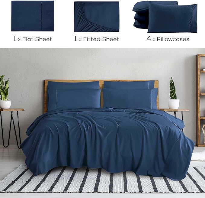 Mueller Luxury 6 Piece Queen Sheet Set - Image 2