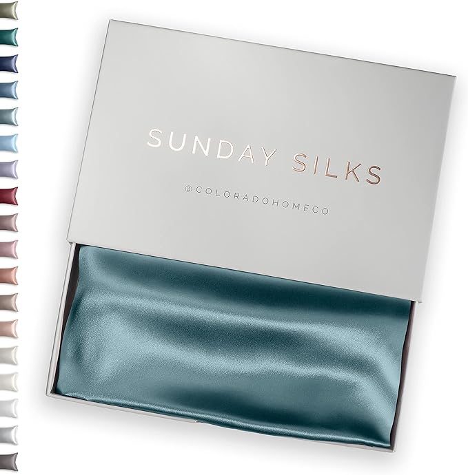SUNDAYSILKS™ Premium Silk Pillow Cases | 100% Mulberry Silk Pillowcase by ColoradoHomeCo