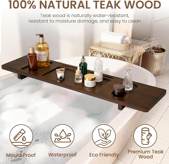 Teak Bathtub Tray - Image 5