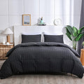 AveLom Seersucker Duvet Cover Set King Size, 3 Pieces, Textured Duvet Cover by AveLom