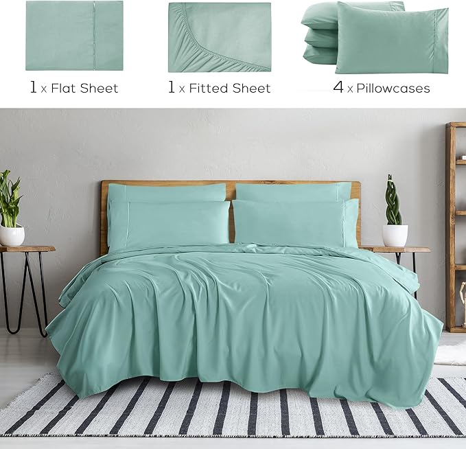 Mueller Luxury 6 Piece Queen Sheet Set - Image 2