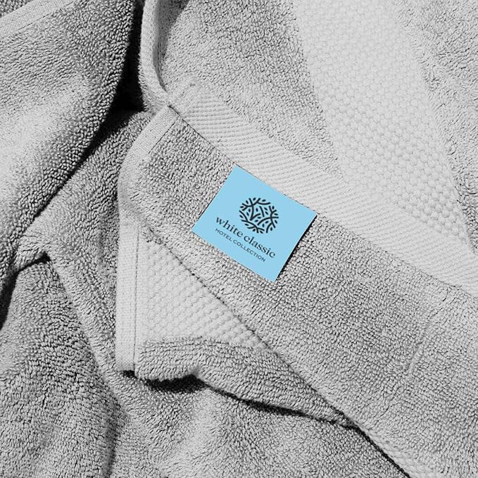 White Classic Luxury Bath Sheets Towels - Image 5