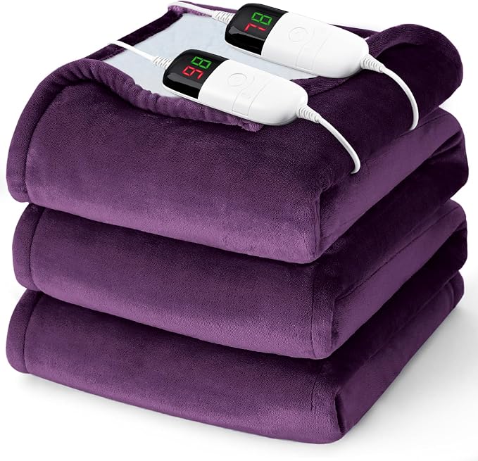 Heated Electric Blanket Queen Size by BOMOVA