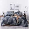 SUSYBAO Blue Tropical Duvet Cover King 100% Cotton 3 Pcs Set 1 Hawaiian by SUSYBAO