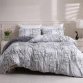 LONAVA Queen Botaincal 3 Pcs Duvet Cover Set, Breathable Soft Microfiber Deep by LONAVA