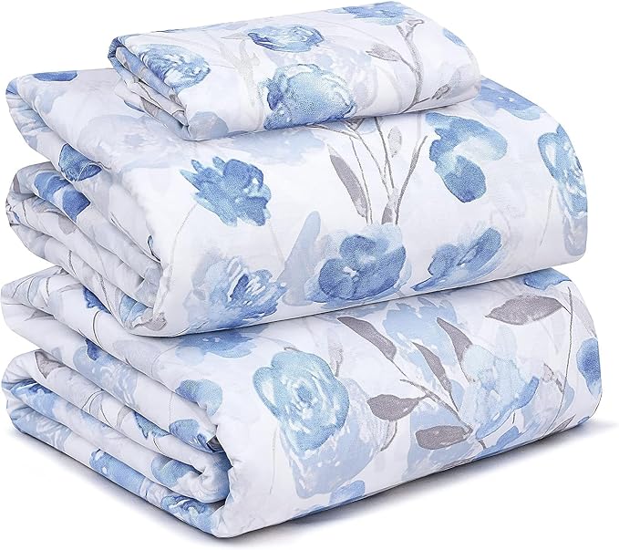 RUVANTI 100% Cotton Sheets – Twin XL Size Percale Bedding, Cooling & Breathable by Ruvanti