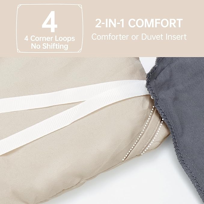 MUXHOMO Full Comforter Sets, All Season Ultra Soft Down Alternative Bedding - Image 6