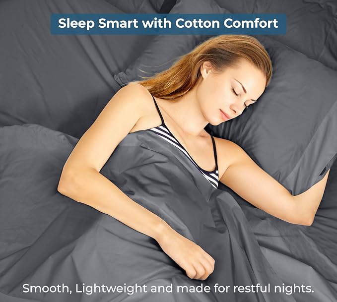Royale Linens 100% Organic Cotton California King Flat Sheet Only - Image 9