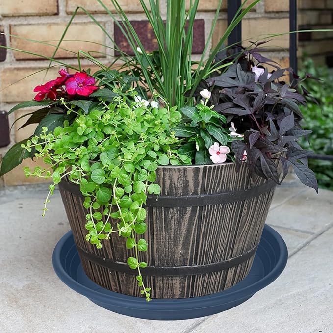 2 Pack of Plant Saucer 12 inch, 12 inch Plastic Plant Drip Trays, Heavy Duty - Image 6