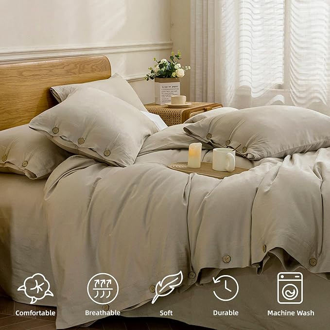 JELLYMONI Cotton Duvet Cover Twin Size - Image 4