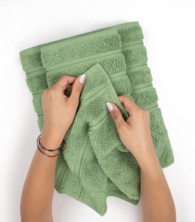 American Soft Linen Luxury 4 Piece Bath Towel Set, 600 GSM 100% Cotton Turkish - Image 5