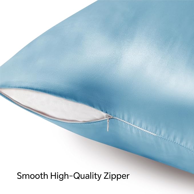 BEDELITE Satin Pillowcase with Zipper, Super Soft and Cooling Similar to Silk - Image 5