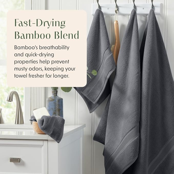 Springtree Home Luxury Viscose from Bamboo Bath Towel Set 6 Piece Set | 35% - Image 3