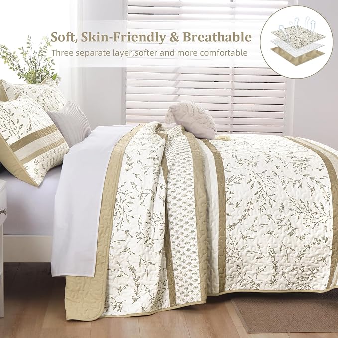 DJY Striped Quilt Set King Size - Image 3