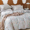 SUSYBAO Pink Paisley Duvet Cover King 100% Cotton Vintage Boho Duvet Cover 3 by SUSYBAO