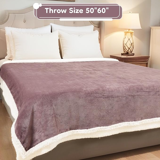 LaffyLo Heated Throw Blanket 50 x 60, Fast Heating Electric Blanket, Dual-Sided - Image 7