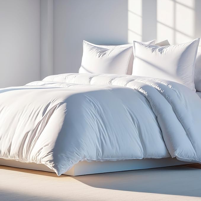 White Classic White Duvet Cover King Size, Microfiber Duvet Cover by WhiteClassic
