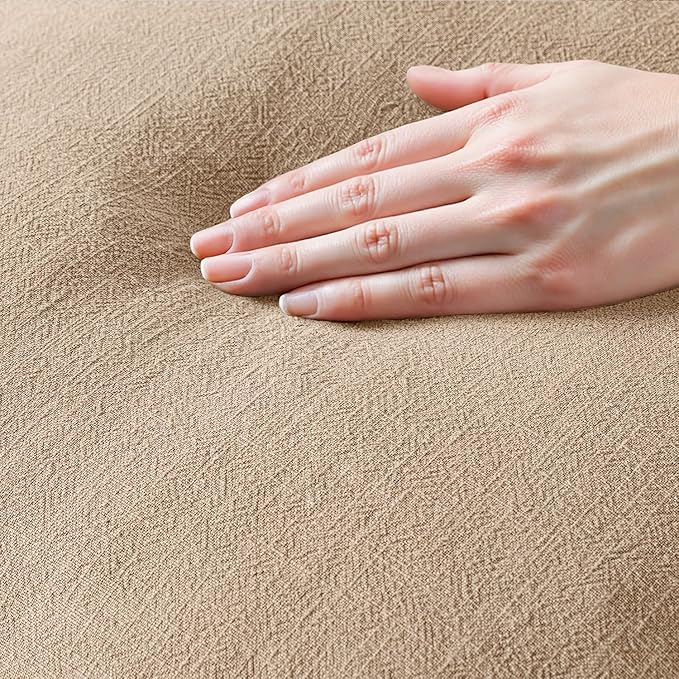 MIULEE Decorative Throw Pillow Covers Neutral Linen Fringe Throw Pillows Euro - Image 2