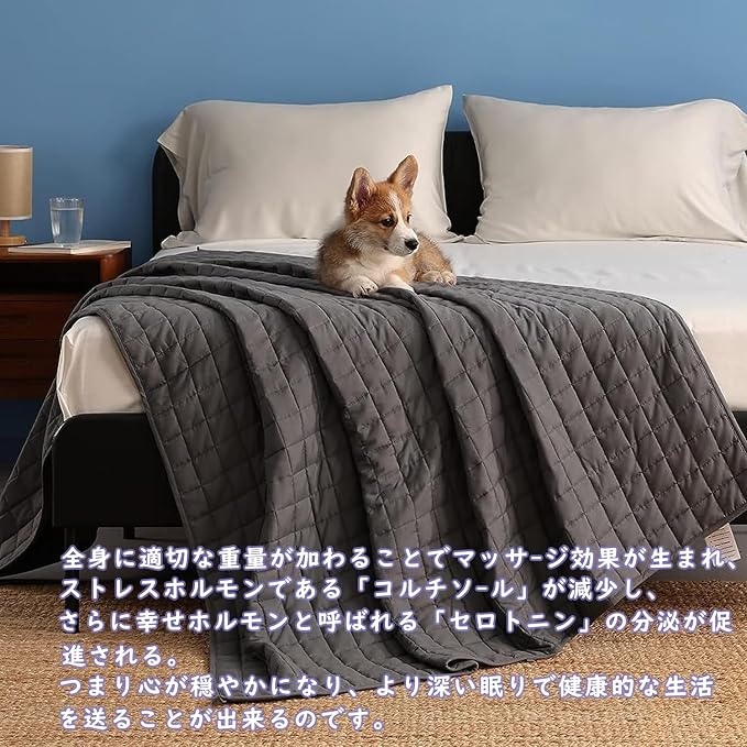 YnM 12lbs Weighted Blanket for Adults, Breathable Heavy Bed Throw Blanket - Image 3
