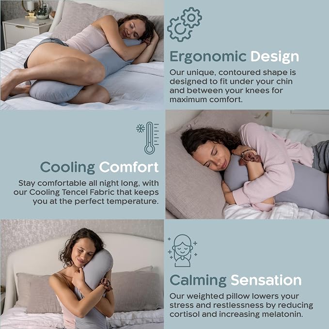 SleepCloud Weighted Body Pillow 6.5lbs - Image 4