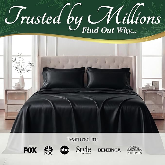 DECOLURE 100% Viscose Derived from Bamboo Sheets Twin Size - Image 5