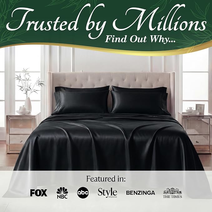 DECOLURE 100% Viscose Derived from Bamboo Sheets Queen Size - Image 5
