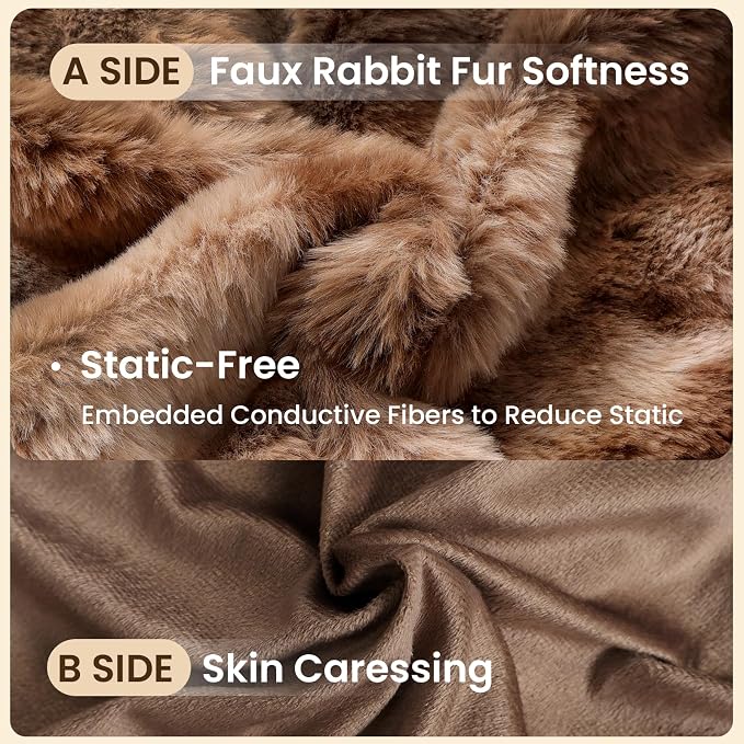 ZonLi Fluffy Body Pillow for Adults, Fuzzy Faux Fur Body Pillow - Image 3