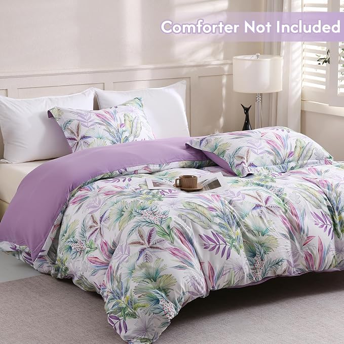 LONAVA King Botaincal 3 Pcs Duvet Cover Set, Breathable Soft Microfiber - Image 2