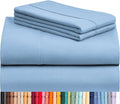 LuxClub 4 PC King Sheet Set, Breathable Luxury Bed Sheets, Deep Pockets 18" by LuxClub