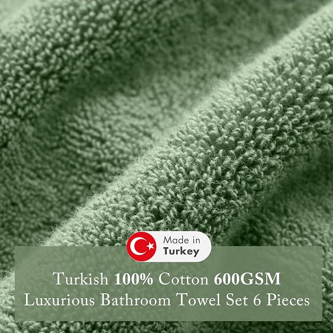 Madison Park Turkish Bath Towels 6pc, 2 Hand Towel - Image 3