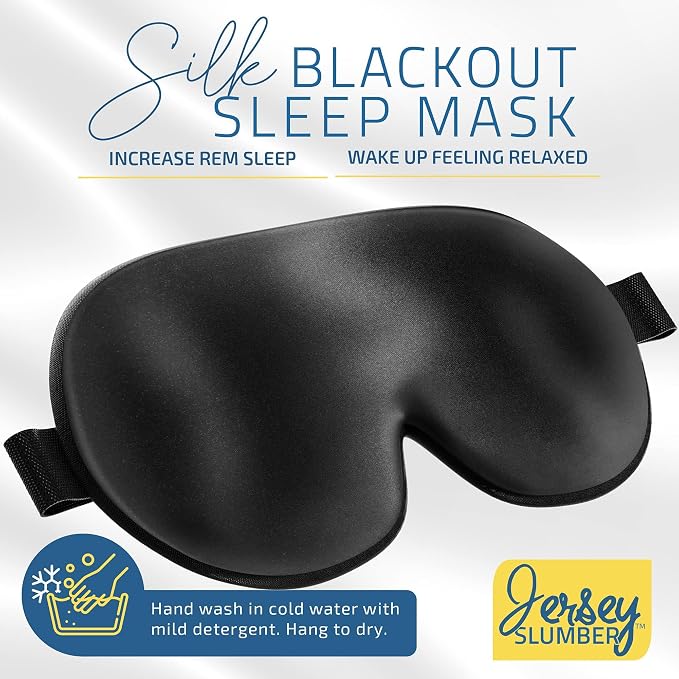 Jersey Slumber 100% Silk Sleep Mask - Image 2