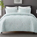 Exclusivo Mezcla Reversible Boho Quilts King Size, Aqua Bedspreads Lightweight by ExclusivoMezcla