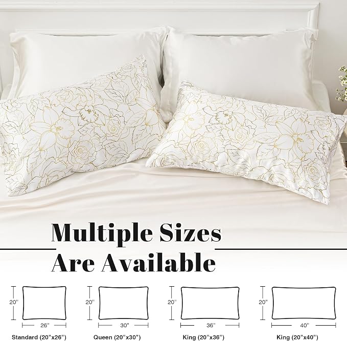 EXQ Home Satin Pillowcase for Hair and Skin Queen - Image 5
