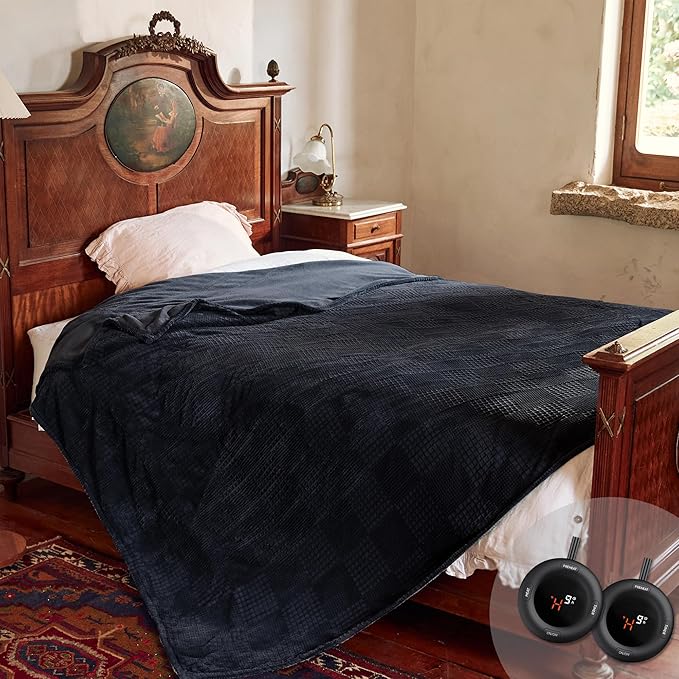 Texciting Electric Blanket Queen Size 84''X90'' by TEXCITING
