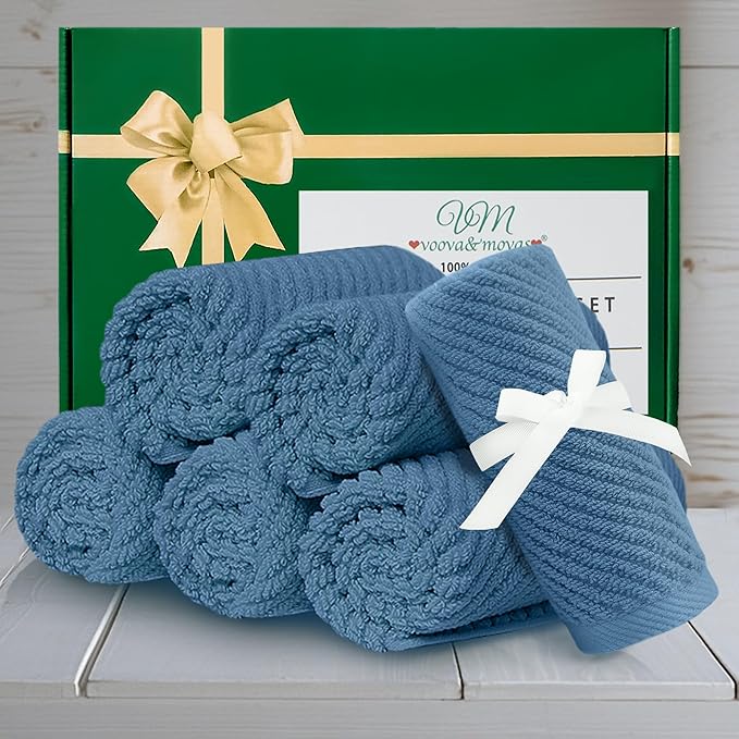 Blue Washcloths 6 Pack, Wash Cloths - Image 5