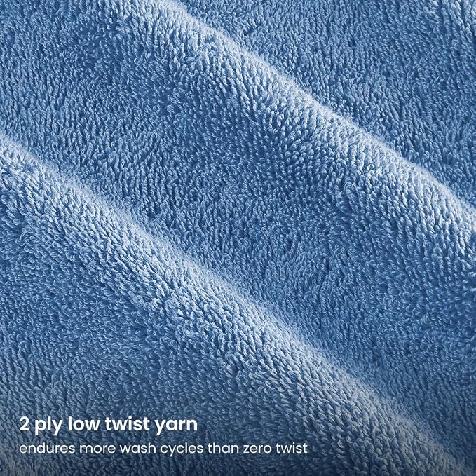 BIOWEAVES 100% Organic Cotton 700 GSM Plush Bath Towels 30" x 58" GOTS Certified - Image 4